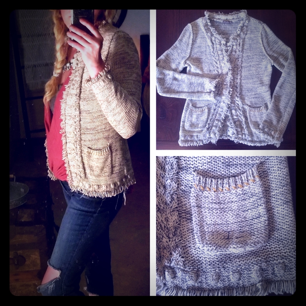 J McLaughlin Fringe Cardigan